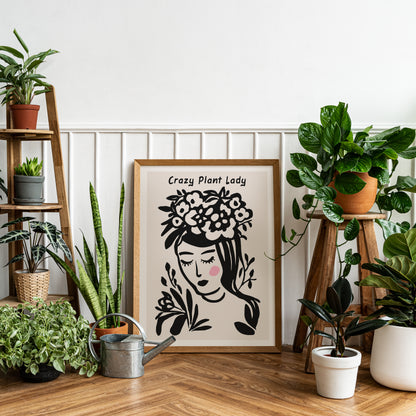 Crazy Plant Lady Poster