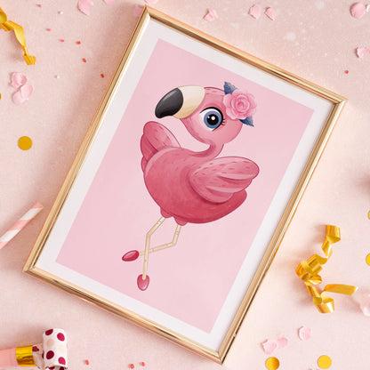Little Flamingo No.1 Poster