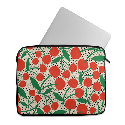 Pin Up Girl Dots&Cherries MacBook Sleeve