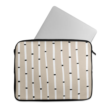 Beige Elegant Minimalist MacBook Sleeve