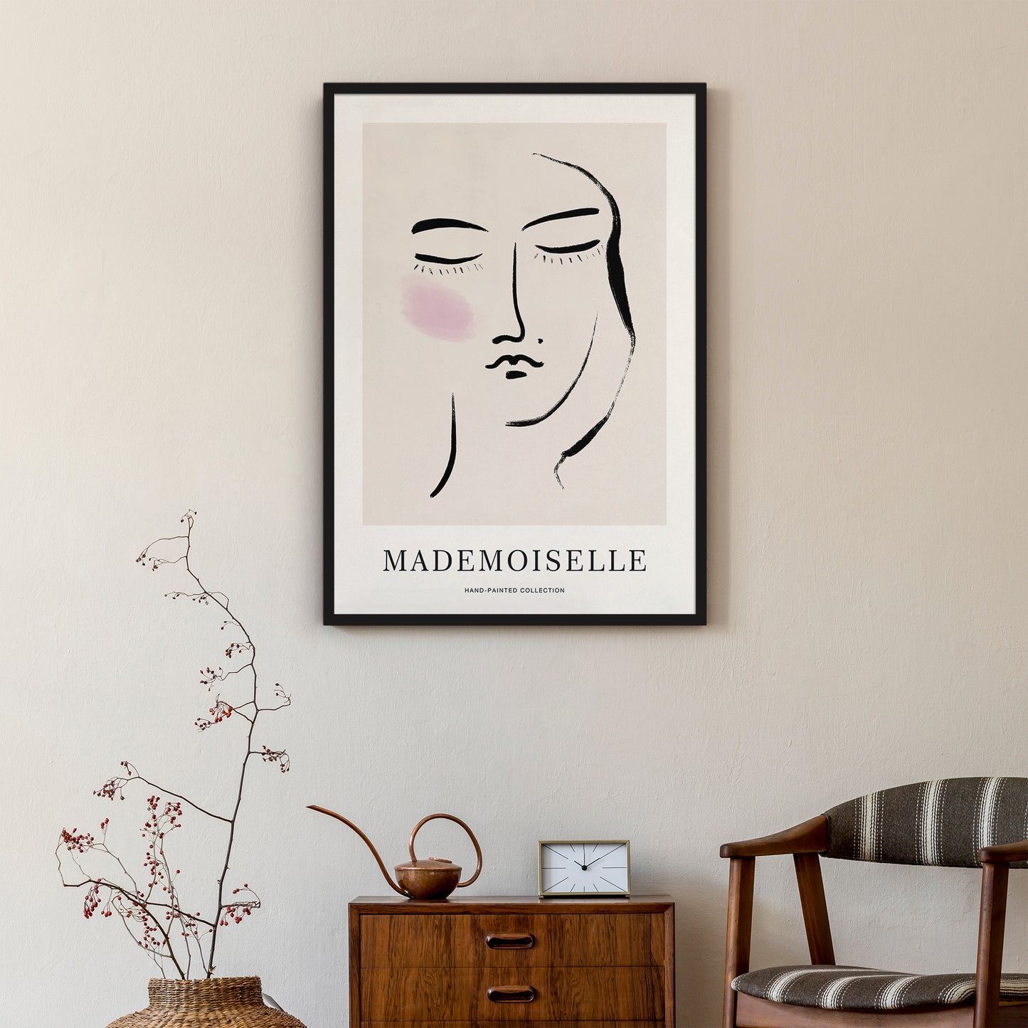 Mademoiselle Woman Portrait Poster