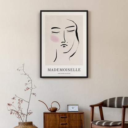 Mademoiselle Woman Portrait Poster