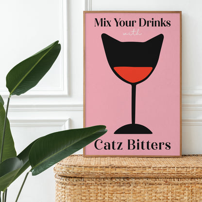 Beverage Catz Bitters Poster