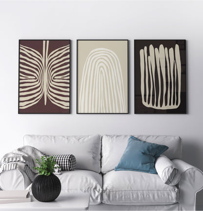 Set of 3 Modern Abstract Prints