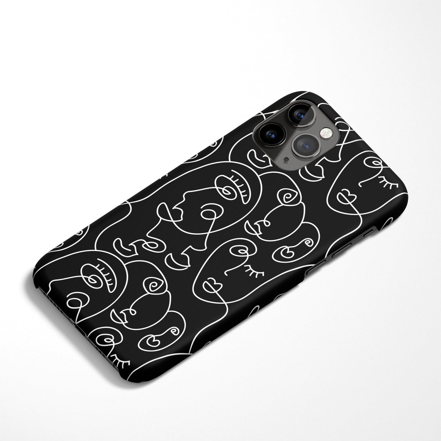 Line Art Faces iPhone Case