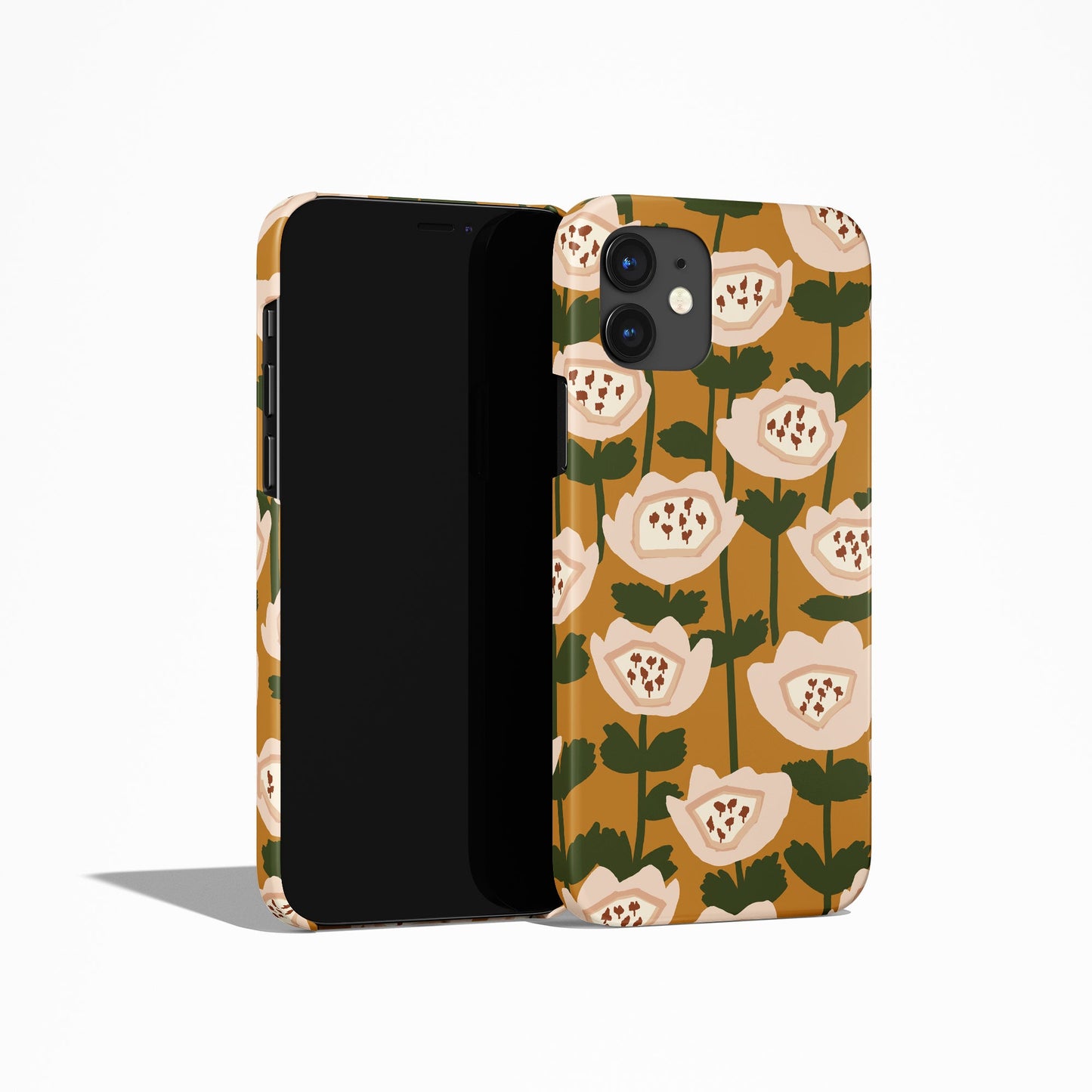Mustard Botanical Retro iPhone Case
