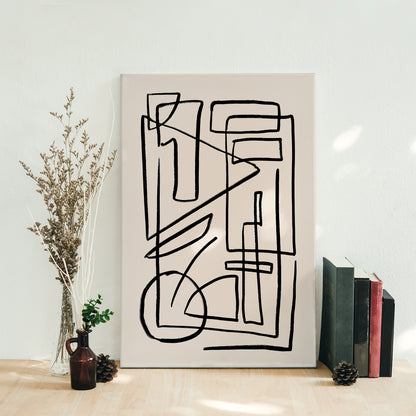 Geometric Paul Klee Inspired Canvas Print