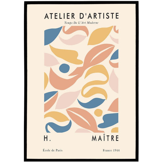 Pastel Atelier d'Artiste French Poster - HypeSheriff Europe