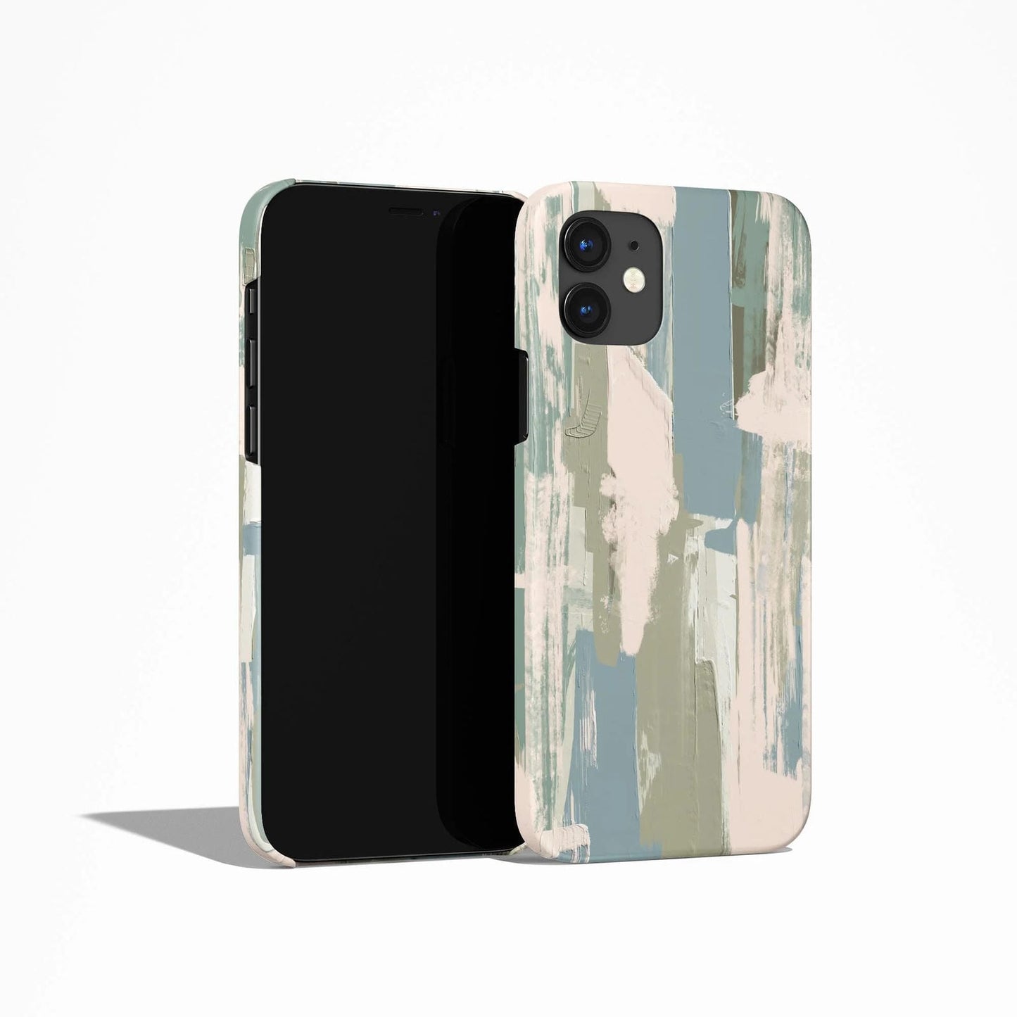 Pastel Blue Abstract Painting iPhone Case
