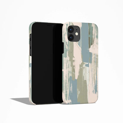 Pastel Blue Abstract Painting iPhone Case