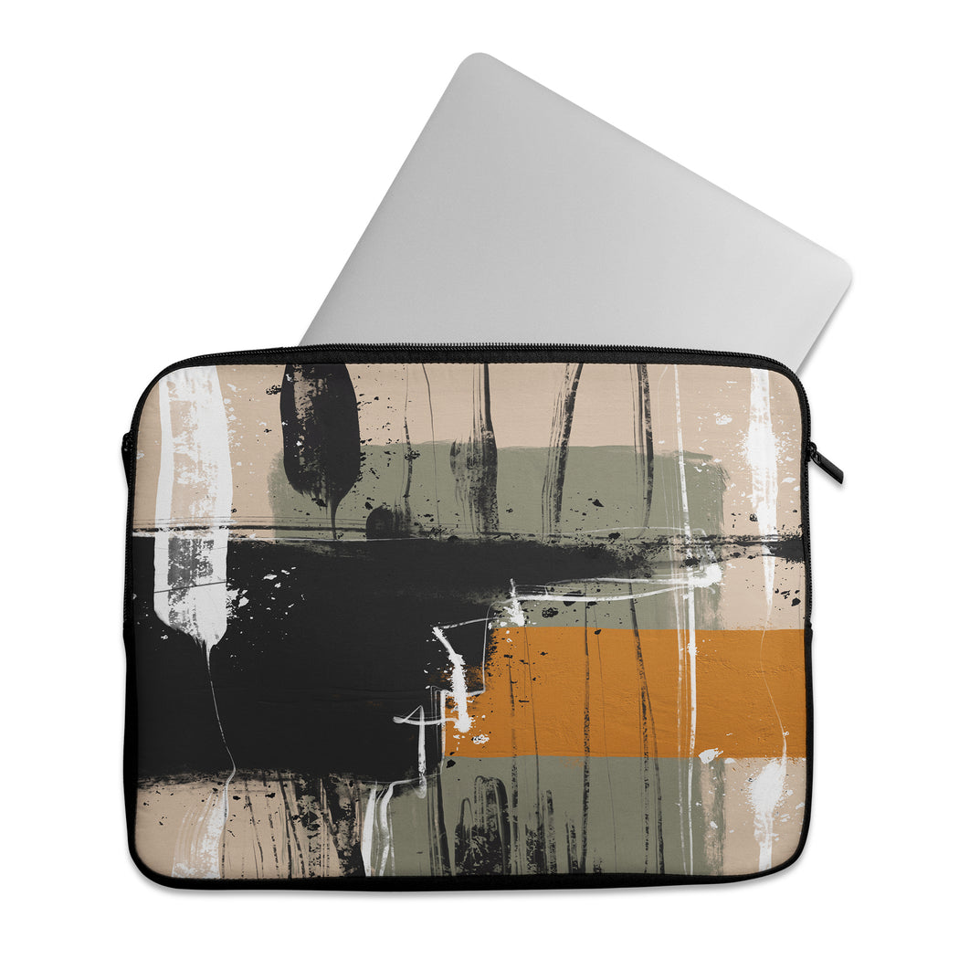 Paintbrushes Abstract Art- Laptop Sleeve
