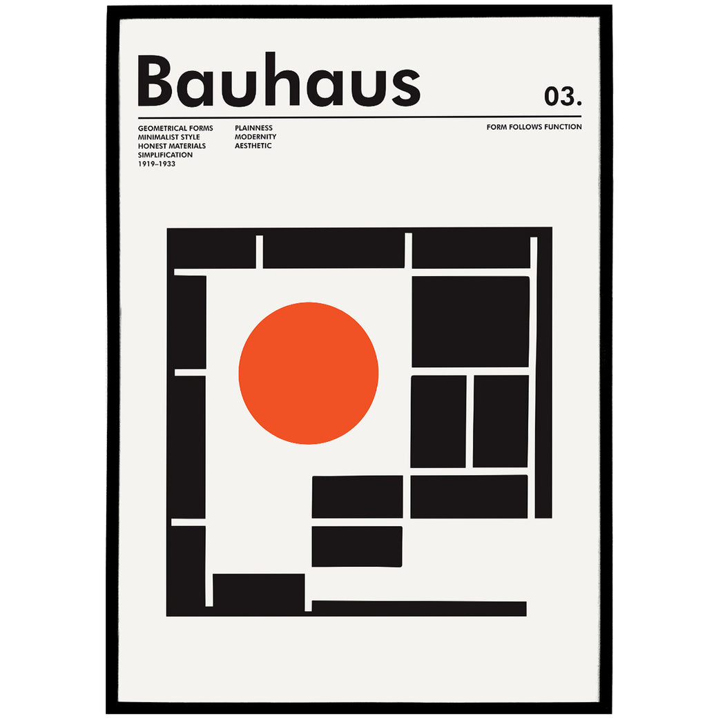 Geometric Bauhaus Poster Print