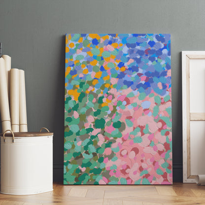 Abstract Flower Market Canvas Print