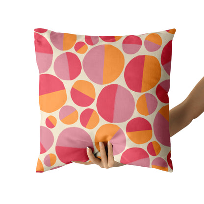 Colorful Summer Pattern Throw Pillow