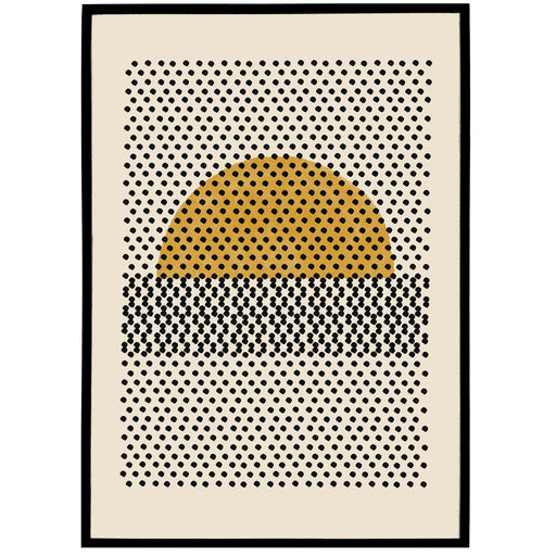 Sun And Dots Abstract Print - Shop posters, Art prints, Laptop Sleeves, Phone case and more Online!