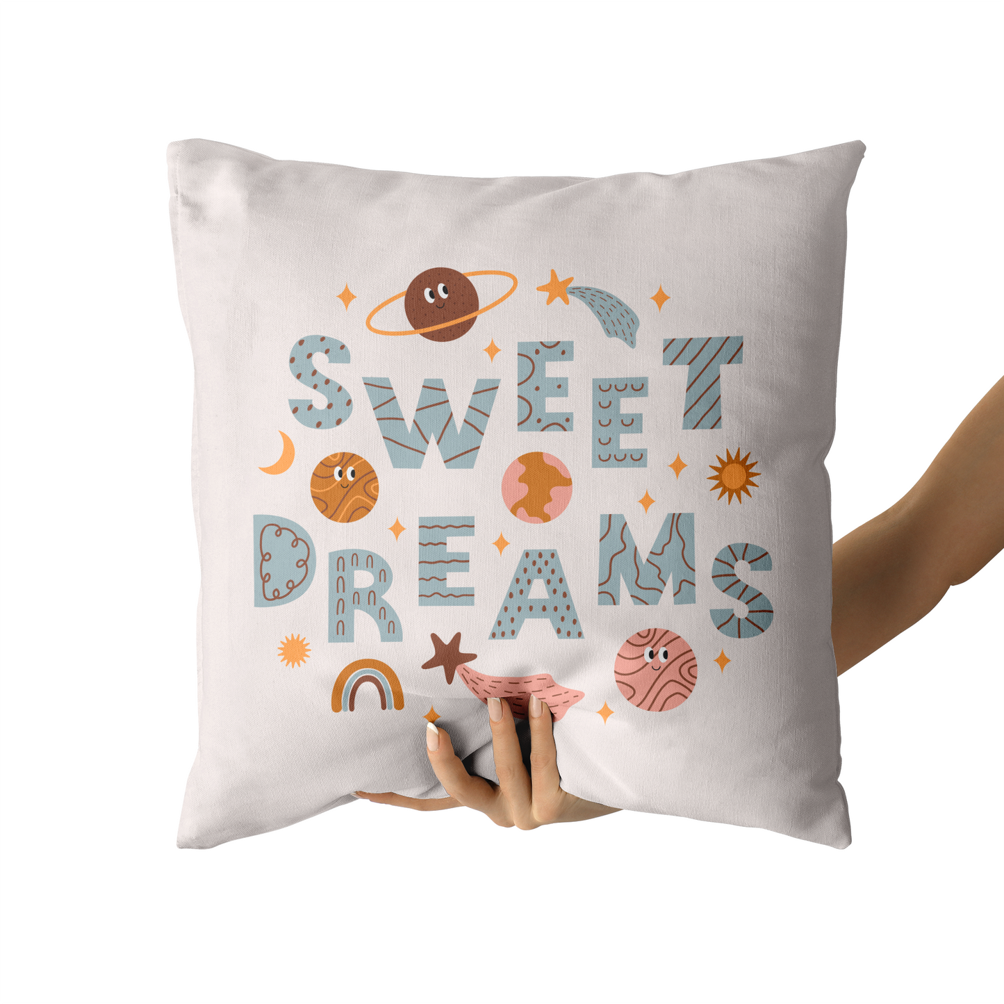 Sweet Dreams, Nursery Room Decor Throw Pillow