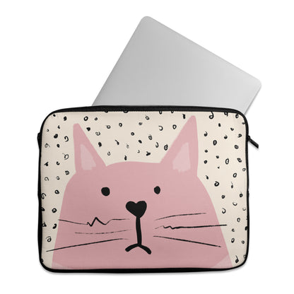 Funny Pink Cat - Laptop Sleeve