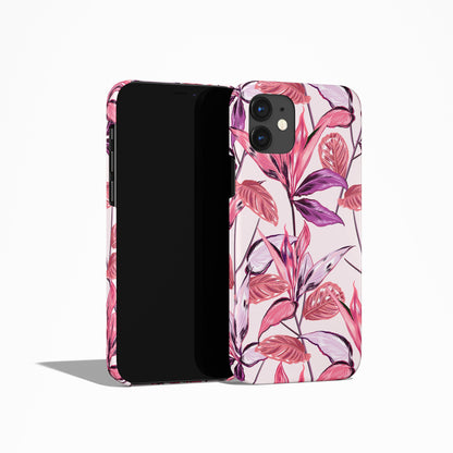 Pink Feminine Blossom Pattern iPhone Case