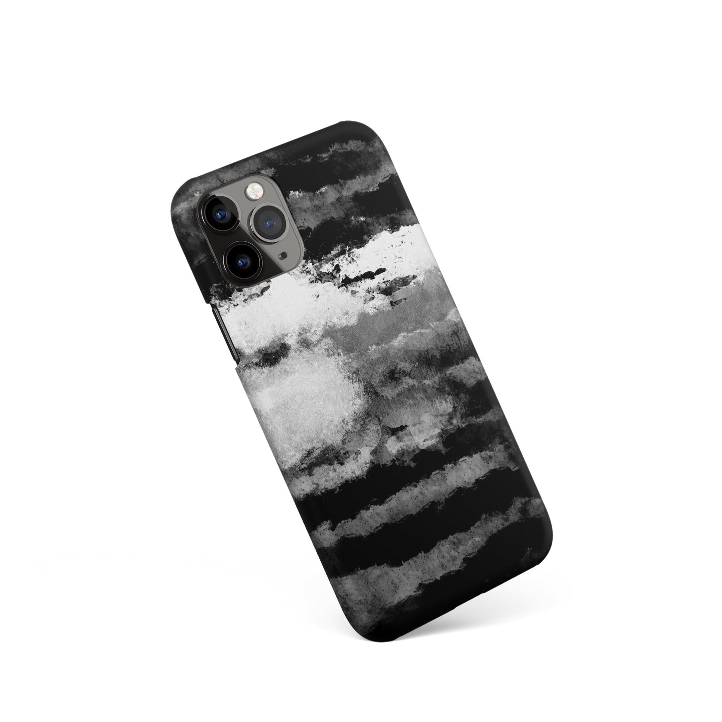 B&W Clouds Painting iPhone Case