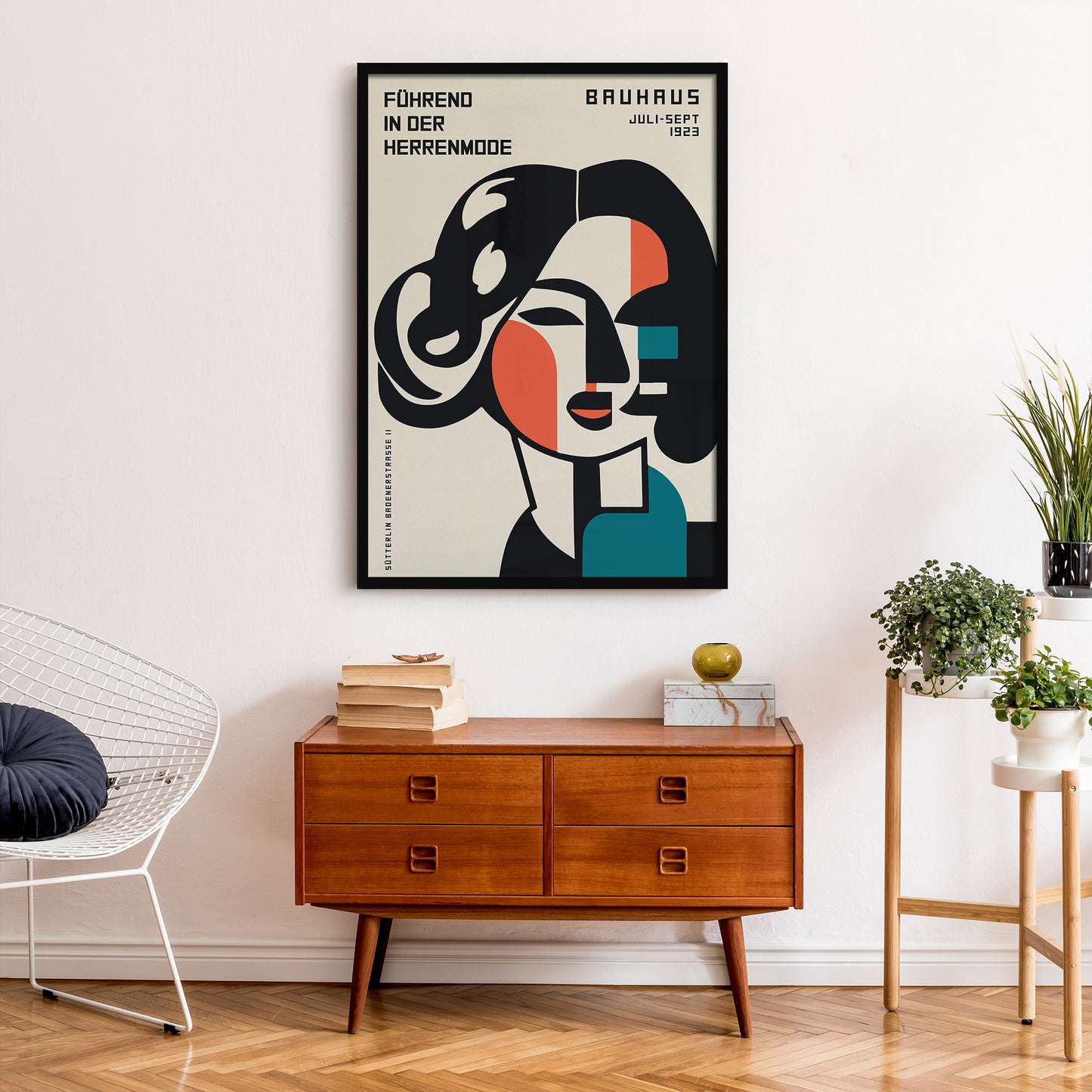 Bauhaus Woman Retro Poster