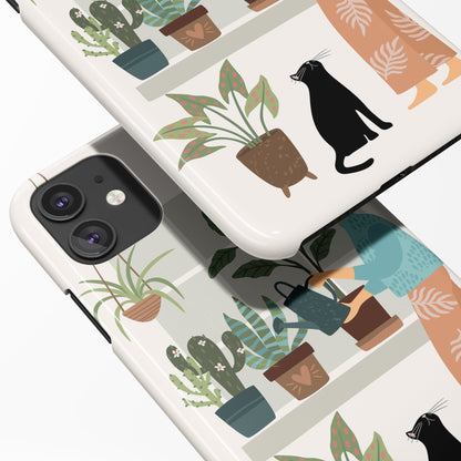 Cat Lady Plant Lady iPhone Case