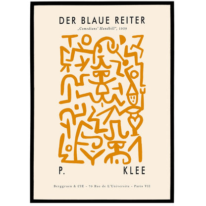 P. Klee Comedians Print