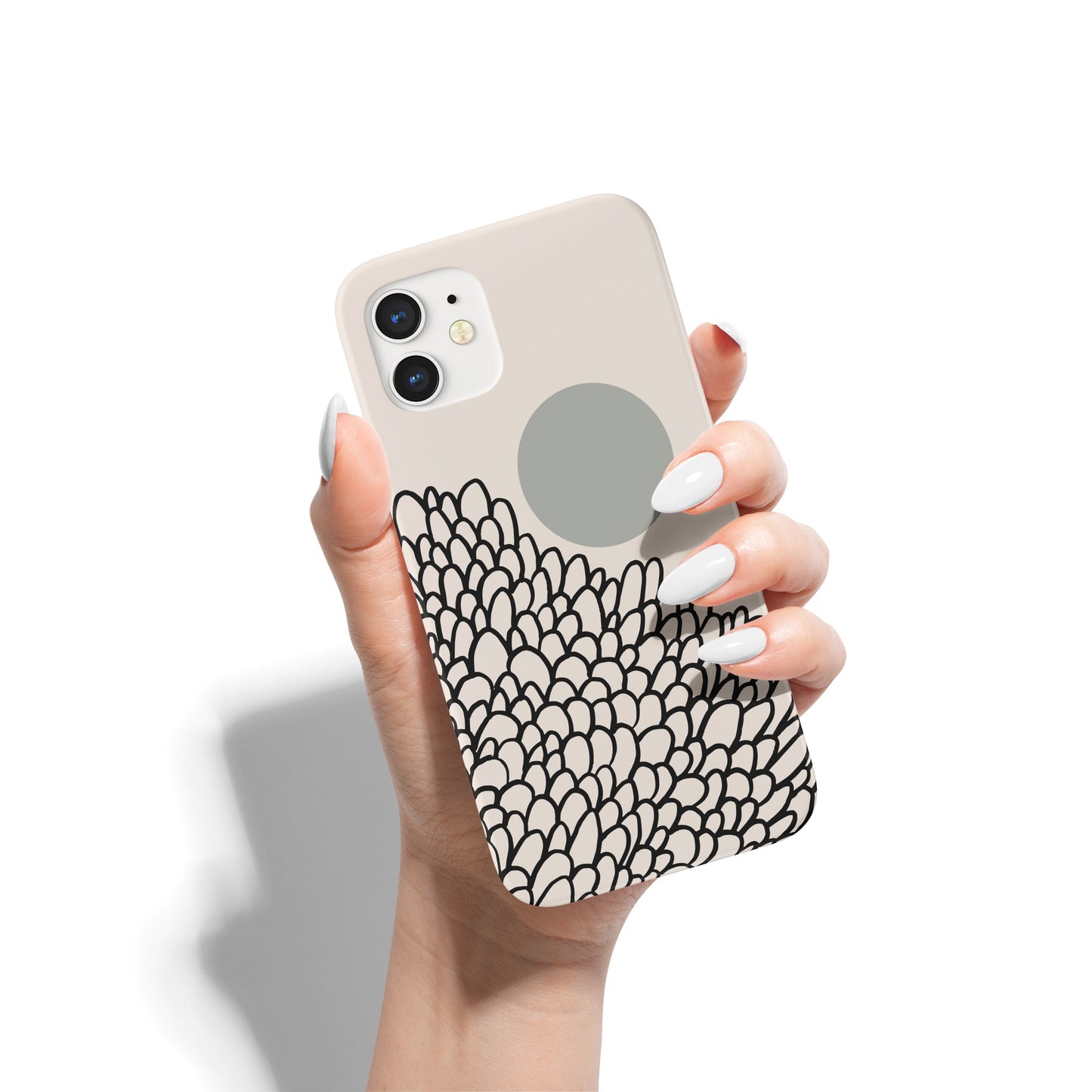 Beige Minimalist Art iPhone Case