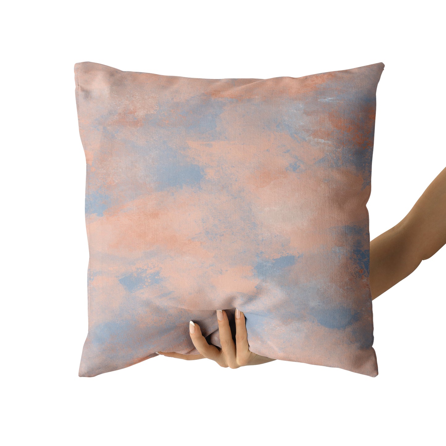 Throw Pillow with Bright Pastel Paintbrush