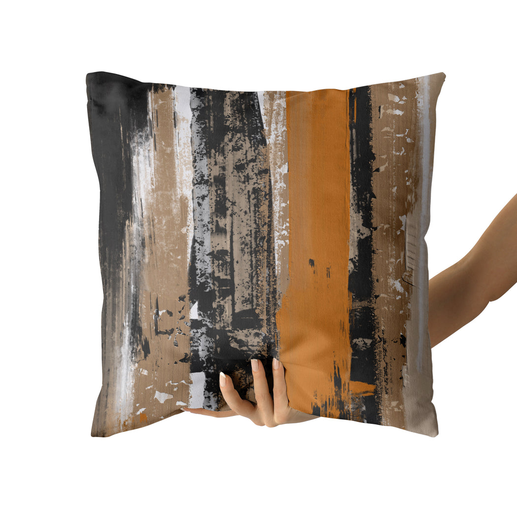 Grunge Modern Abstract Art Throw Pillow