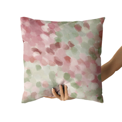 Rosy Radiance Light Pink Rose Flower Throw Pillow