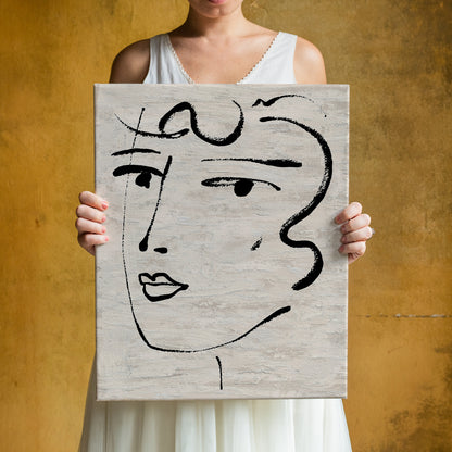 Woman Face Canvas Print