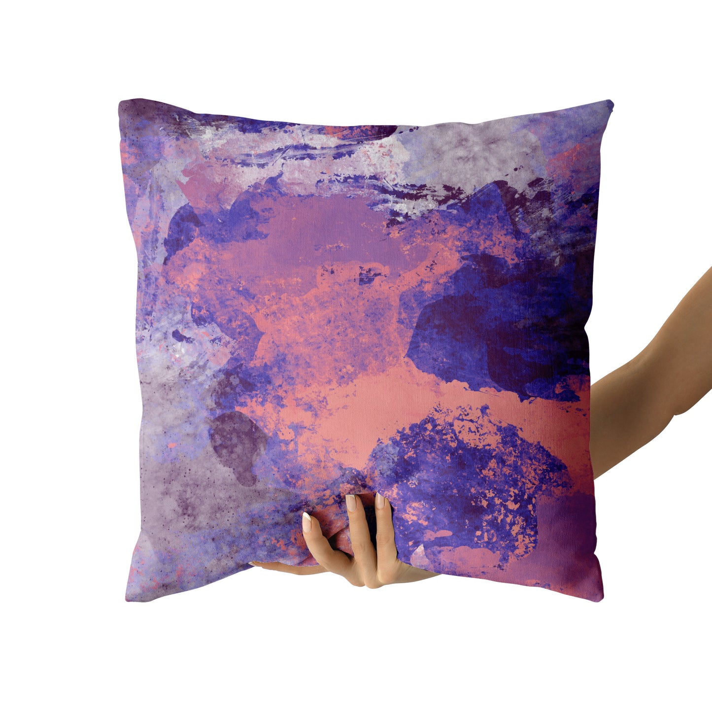 Purple Painting Artistic Throw Pillow