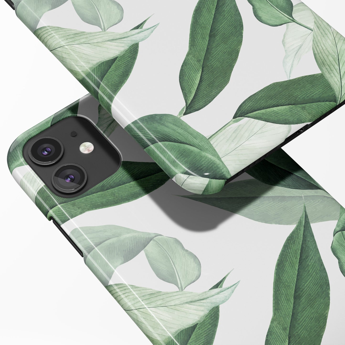 Green Leaves Nature Art iPhone Case