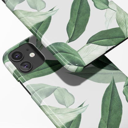Green Leaves Nature Art iPhone Case