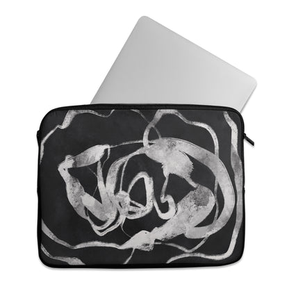 Abstract Black Grey Art - Laptop Sleeve