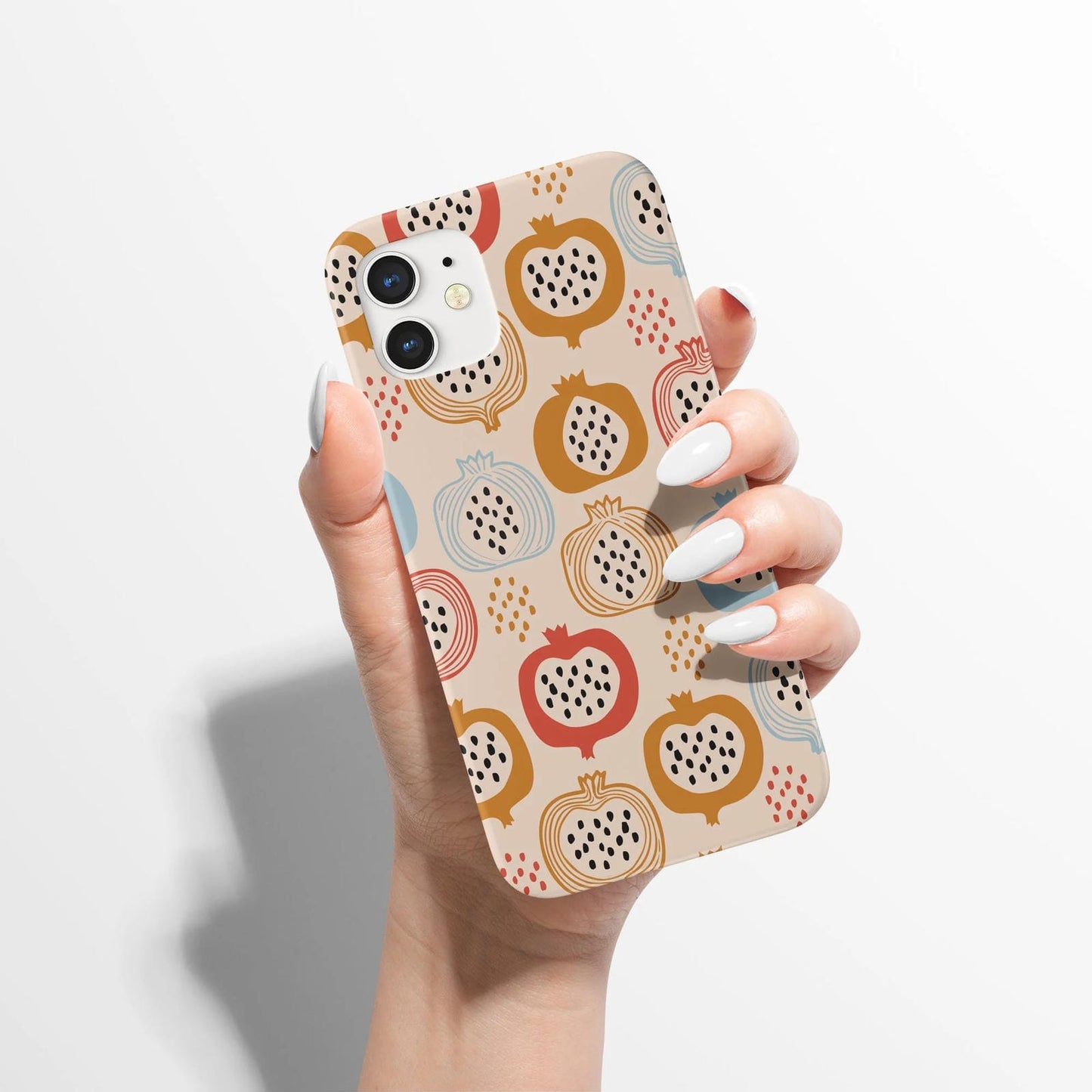 Vintage Fruit Vegan Pattern iPhone Case