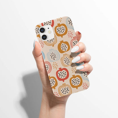 Vintage Fruit Vegan Pattern iPhone Case