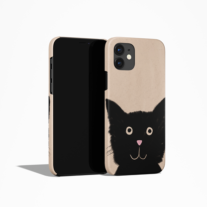 Black Cat Funny iPhone Case