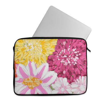 Painted Colorful Flowers- Laptop Sleeve