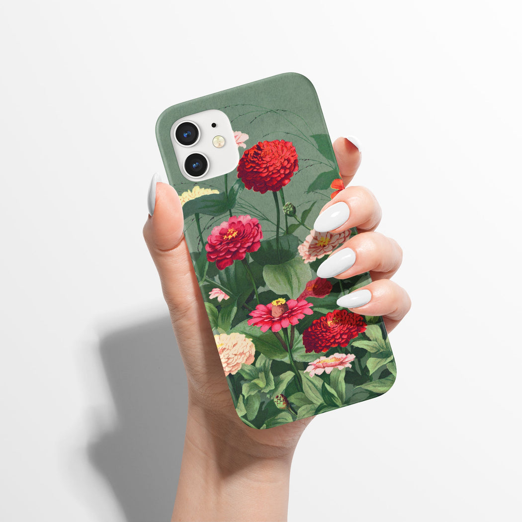 Vintage Green Floral iPhone Case