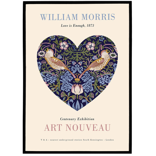 Love is Enough Art Nouveau Poster