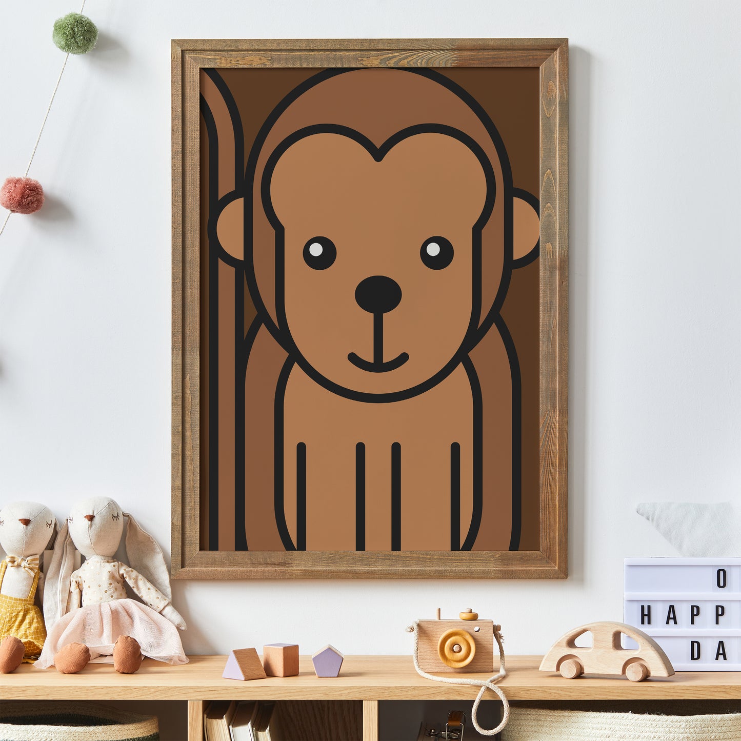 Cute Monkey Poster