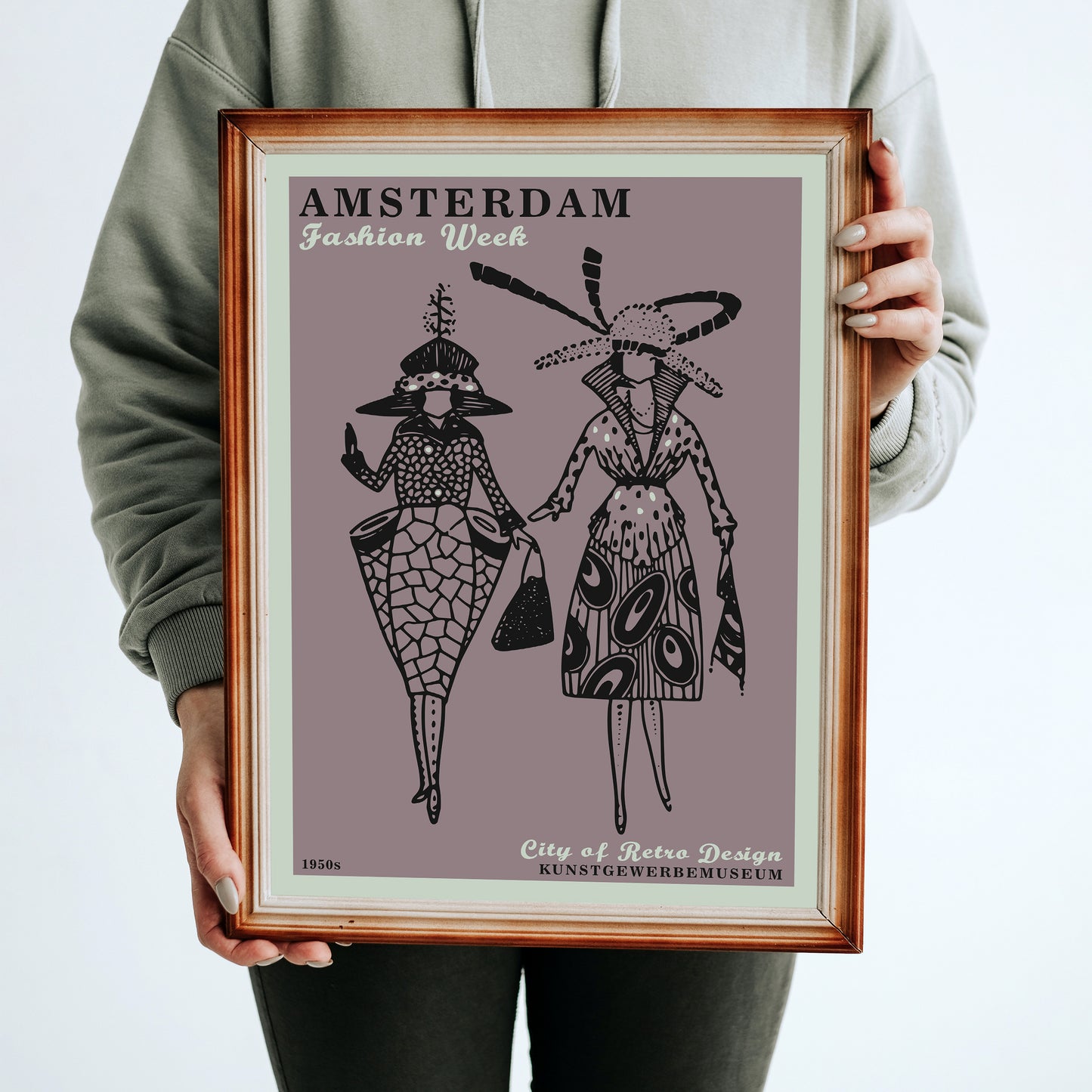 Retro Amsterdam Fashion Week Poster