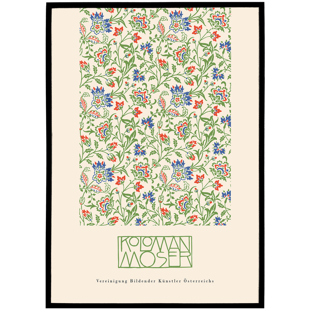 Moser Floral Poster