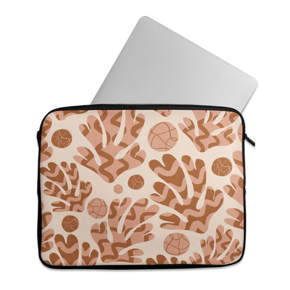 Beige Botanical Art MacBook Sleeve