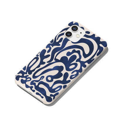 Blue Botanical Art iPhone Case