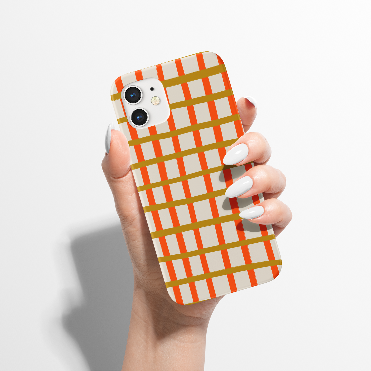 Retro Checkered 70s Pattern iPhone Case