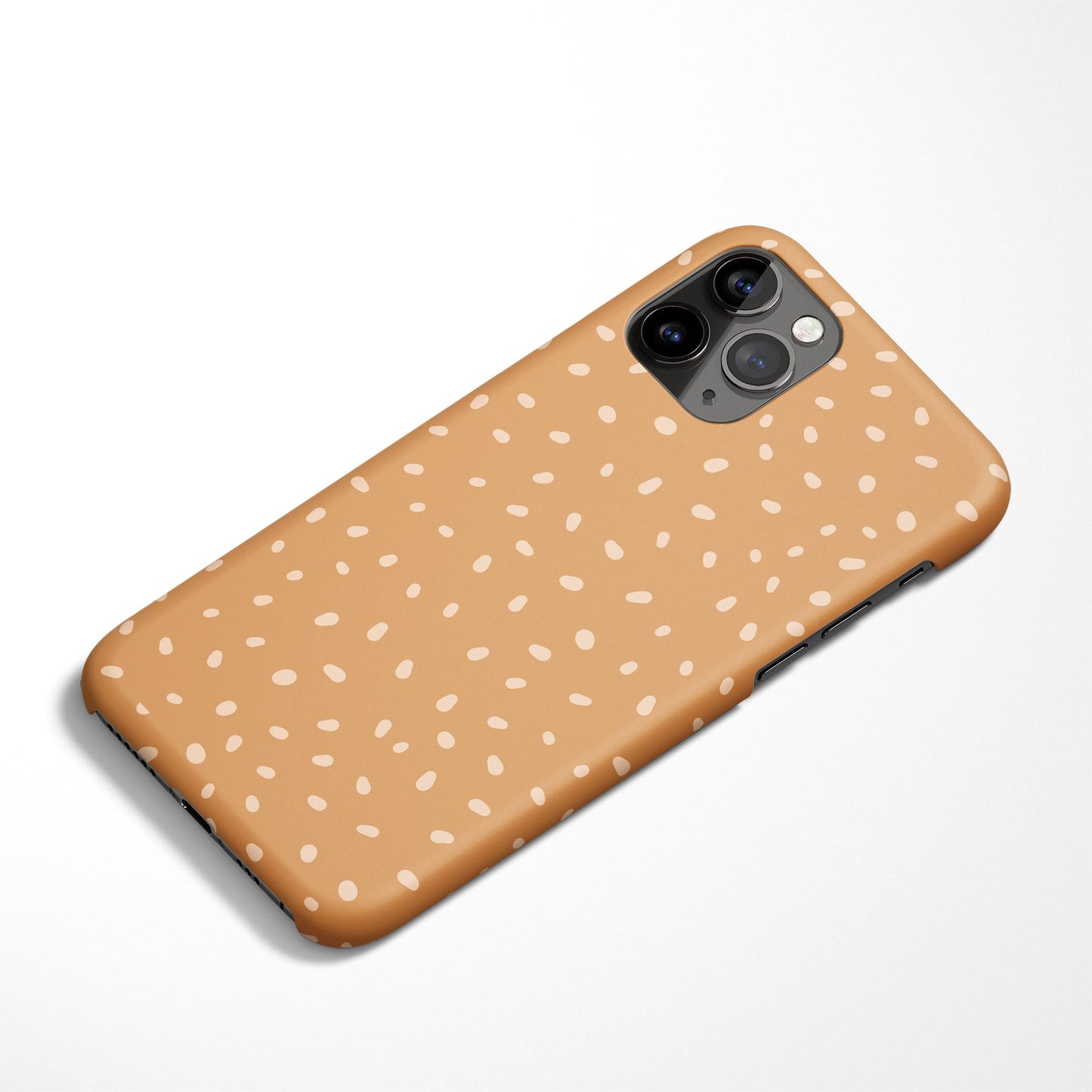 iPhone Case with Modern Beige Art