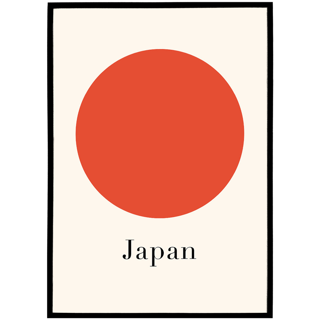 Minimalist Japan Art Poster