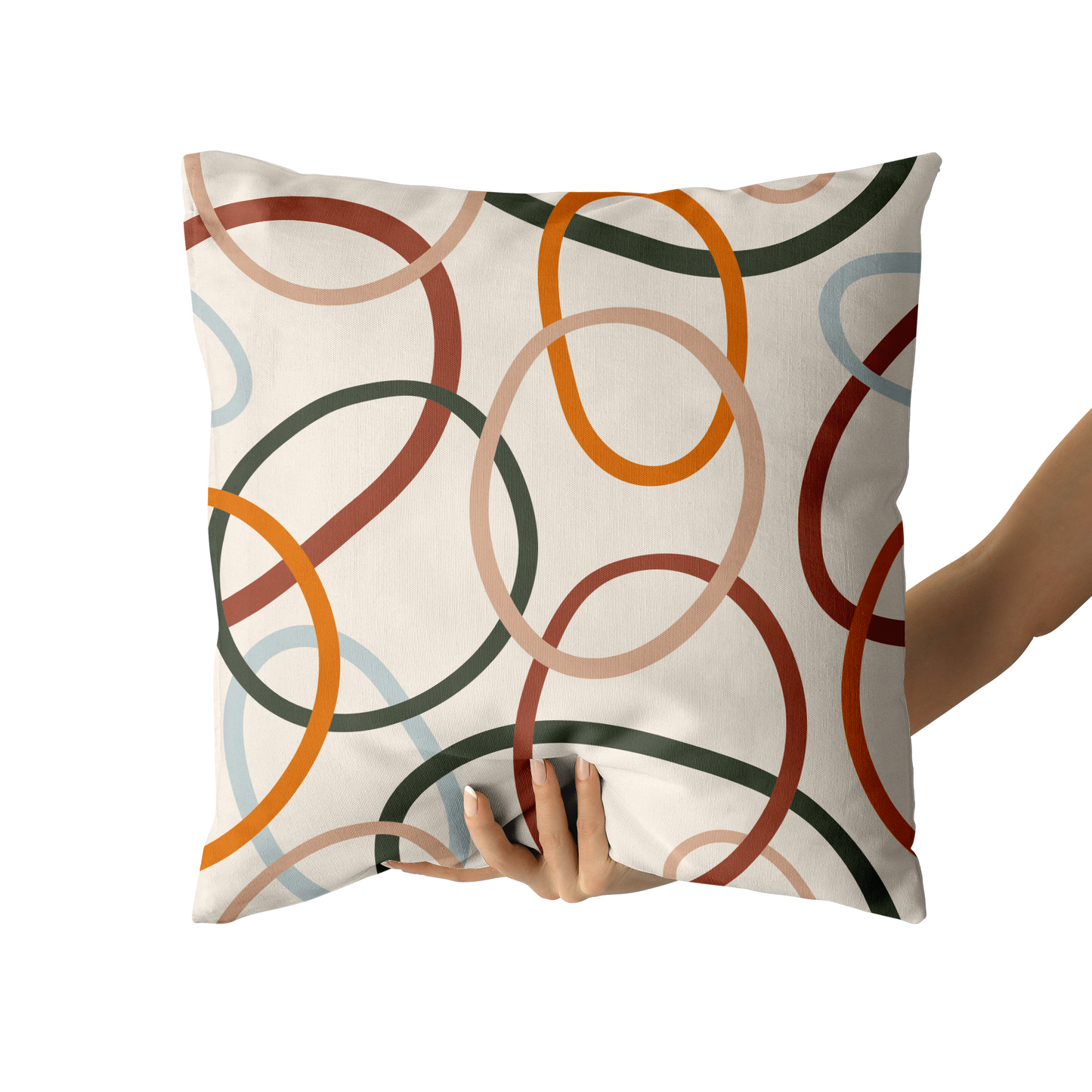 Modern Boho Geometric Minimalist Throw Pillow